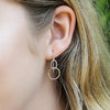 Mini Interlocking Earrings - mixed metals