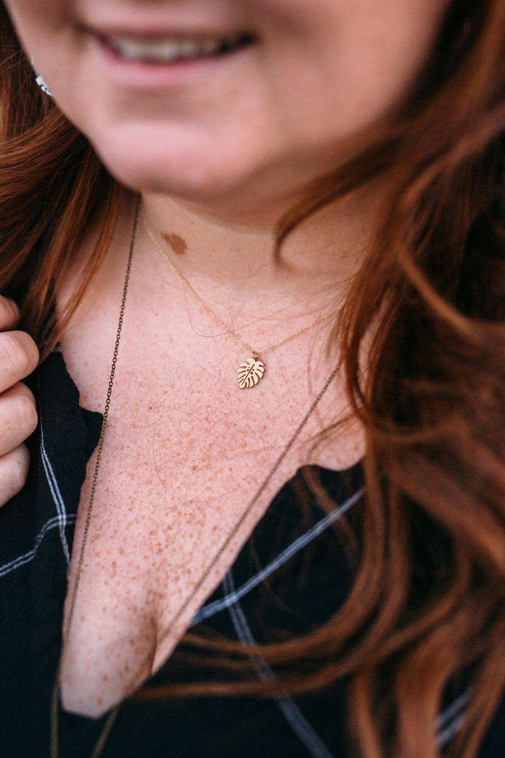 Monstera Necklace - Small