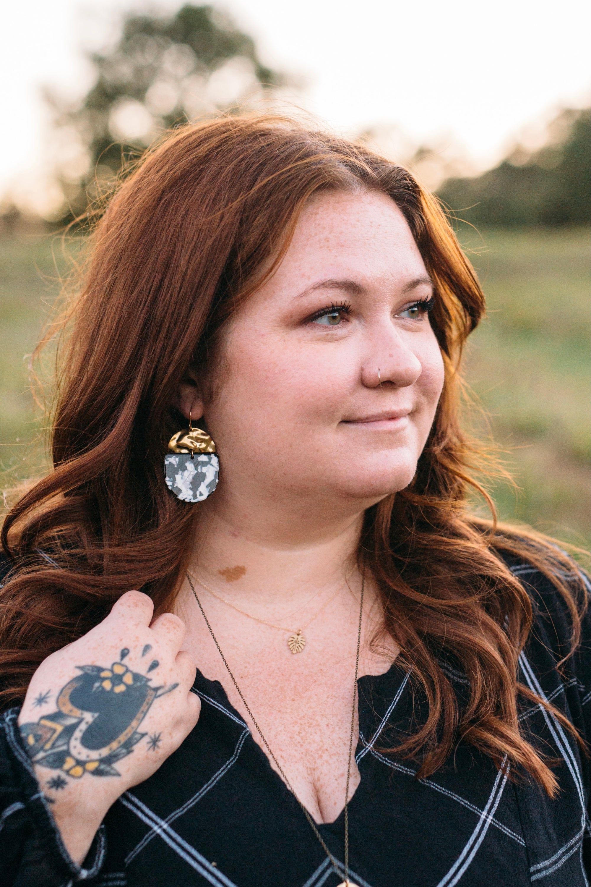 Monstera Necklace - Small