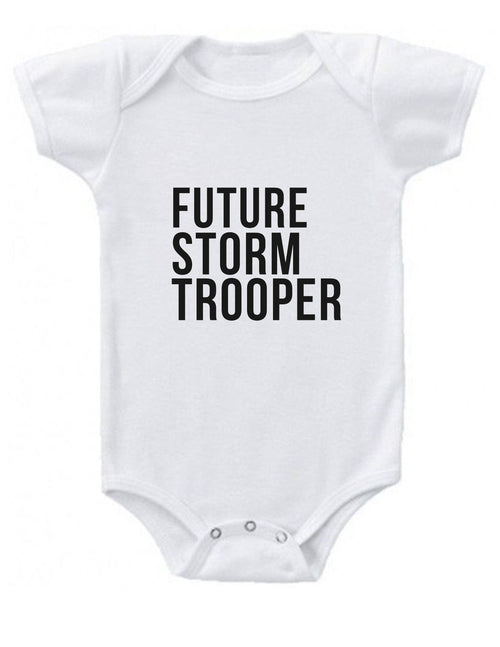 Future Storm Trooper Baby Onesie
