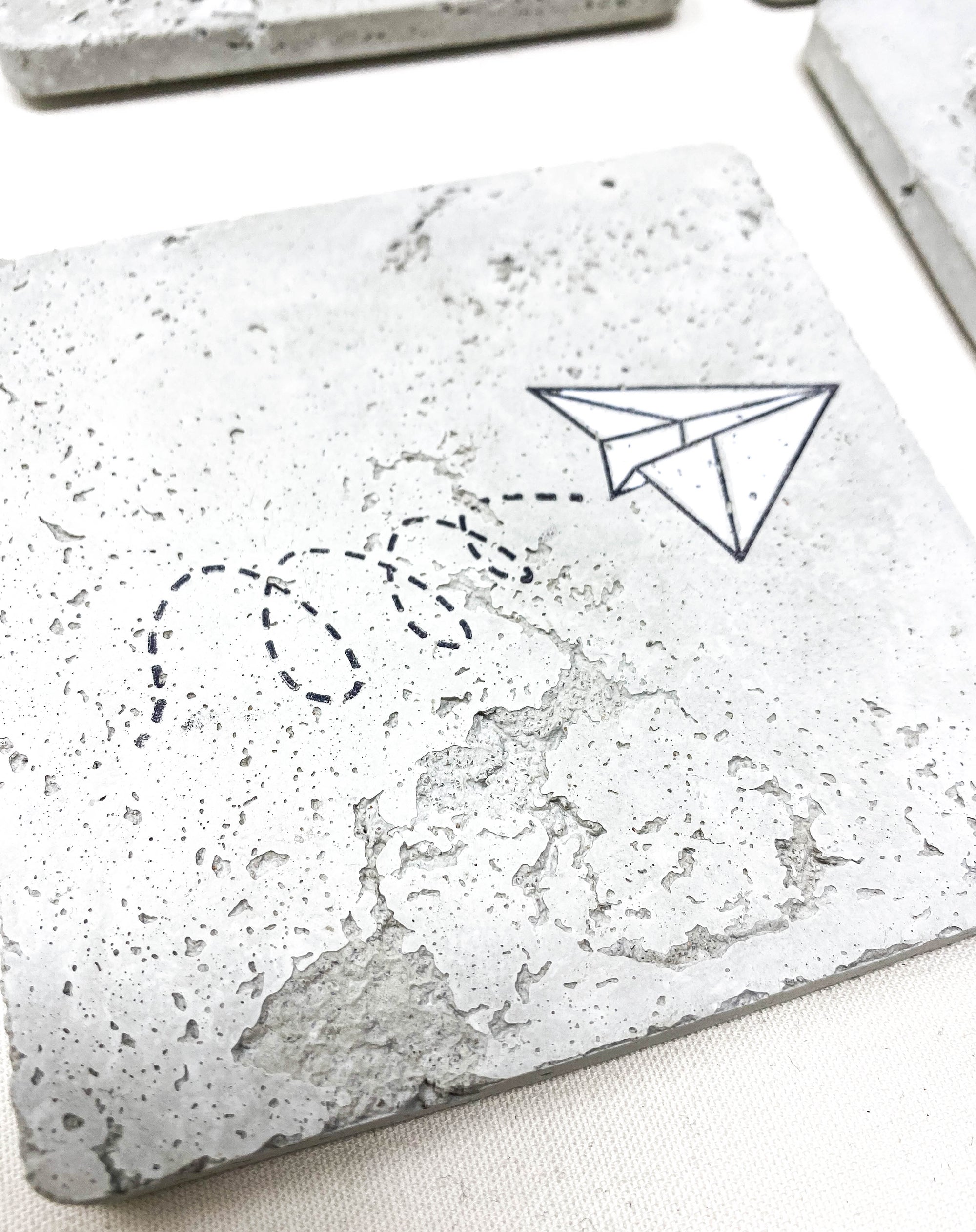 Origami Concrete Coasters