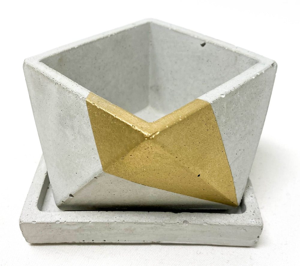 Concrete Planter with Tray