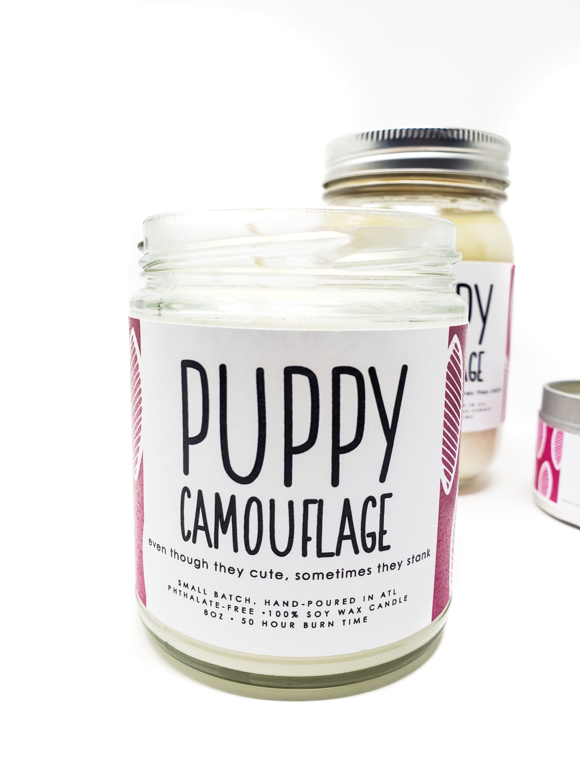 Puppy Camouflage Candle - 8oz