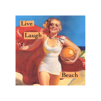 Refrigerator Magnet - Live Laugh Beach