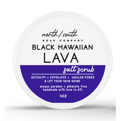 Black Hawaiian Lava Body Salt Scrub