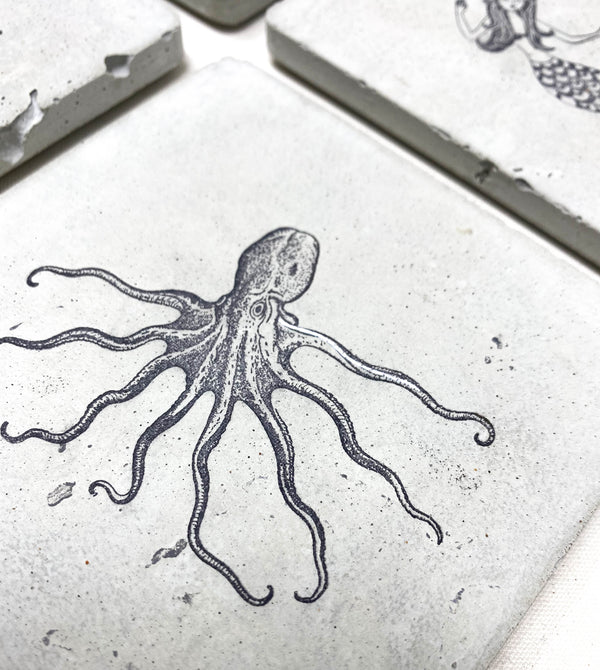 Nautical Concrete Coasters