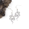 Snake Earrings - Silver