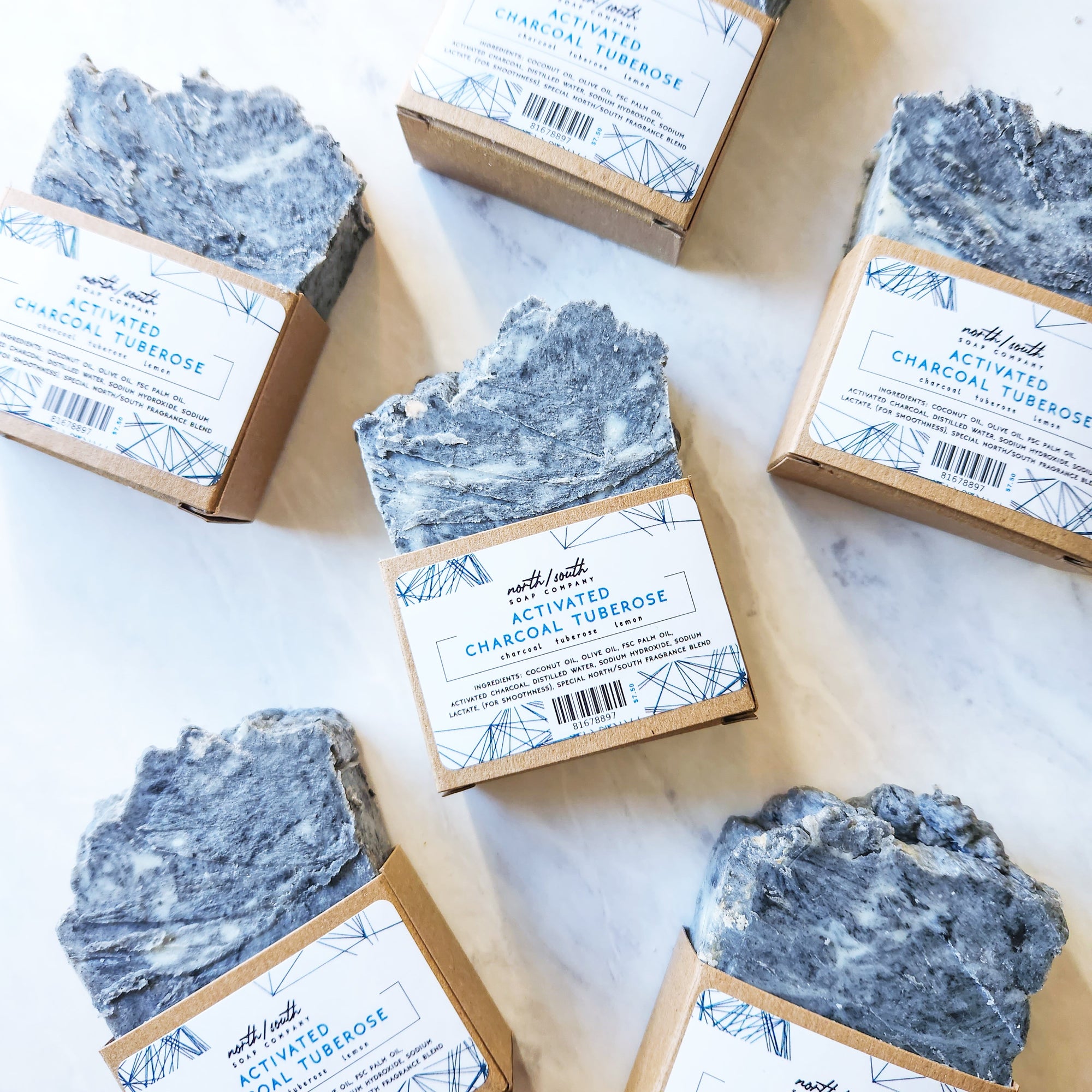 Activated Charcoal and Tuberose Natural Soap