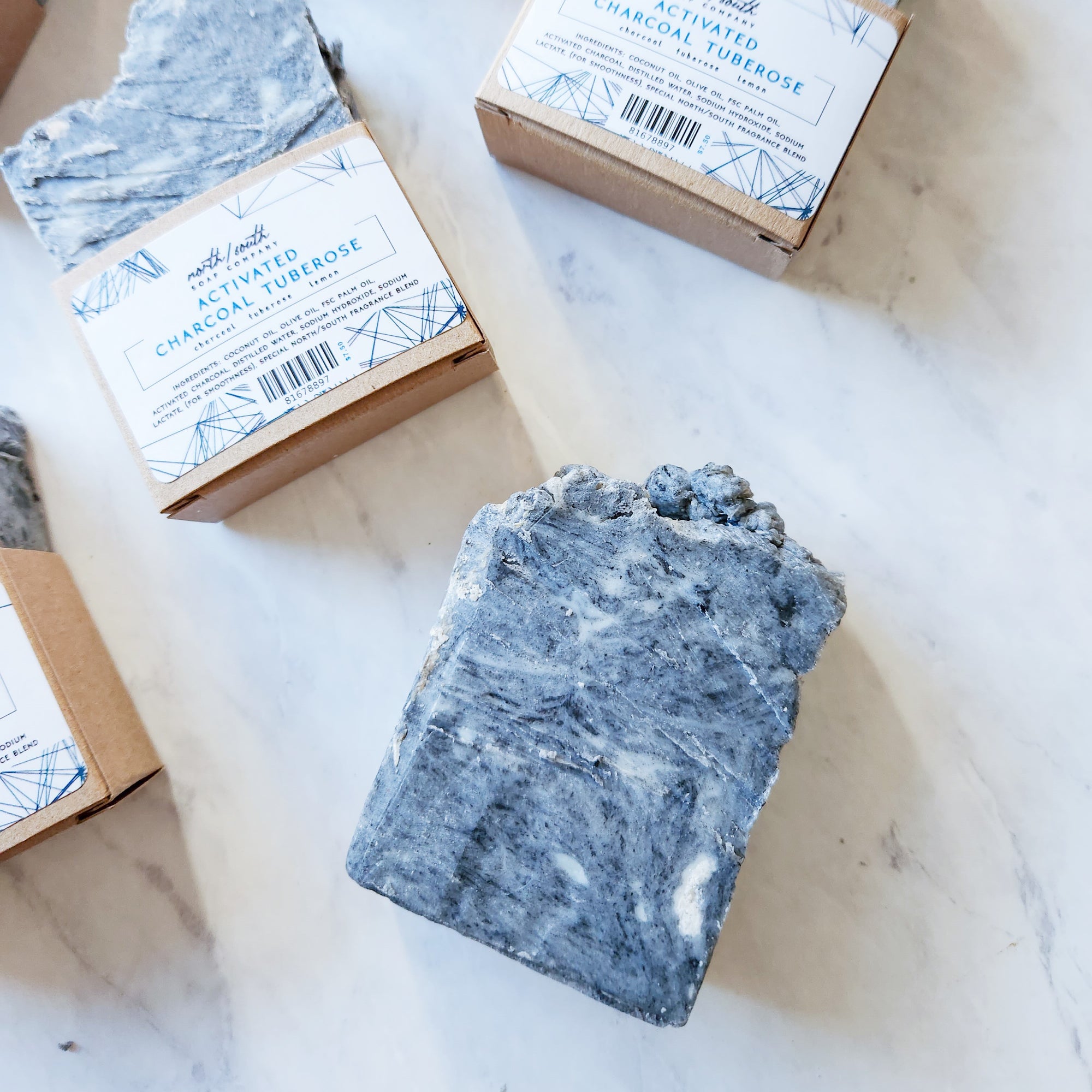 Activated Charcoal and Tuberose Natural Soap