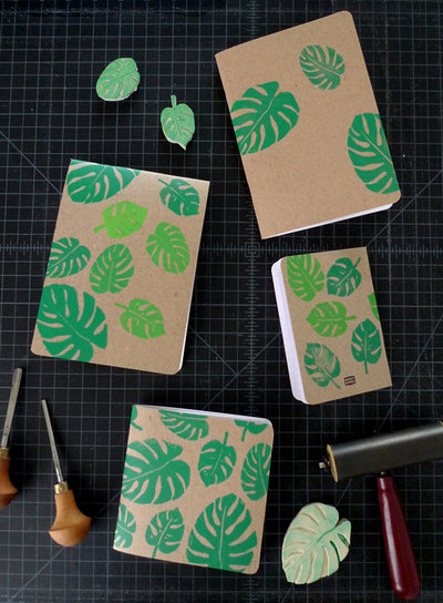 Stamp Carving 101 - Gift Wrapping Paper + Paper Goods