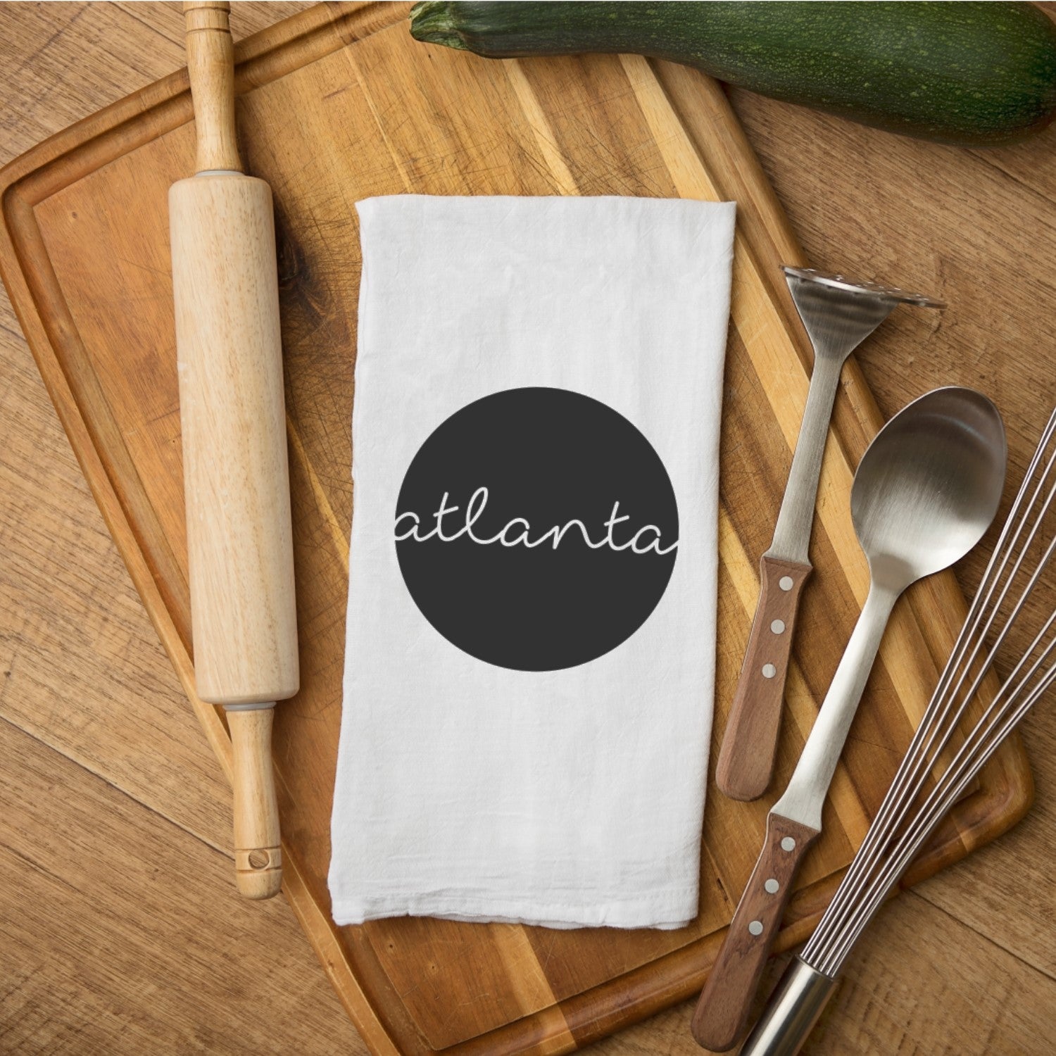Tea Towel - Atlanta in the Round