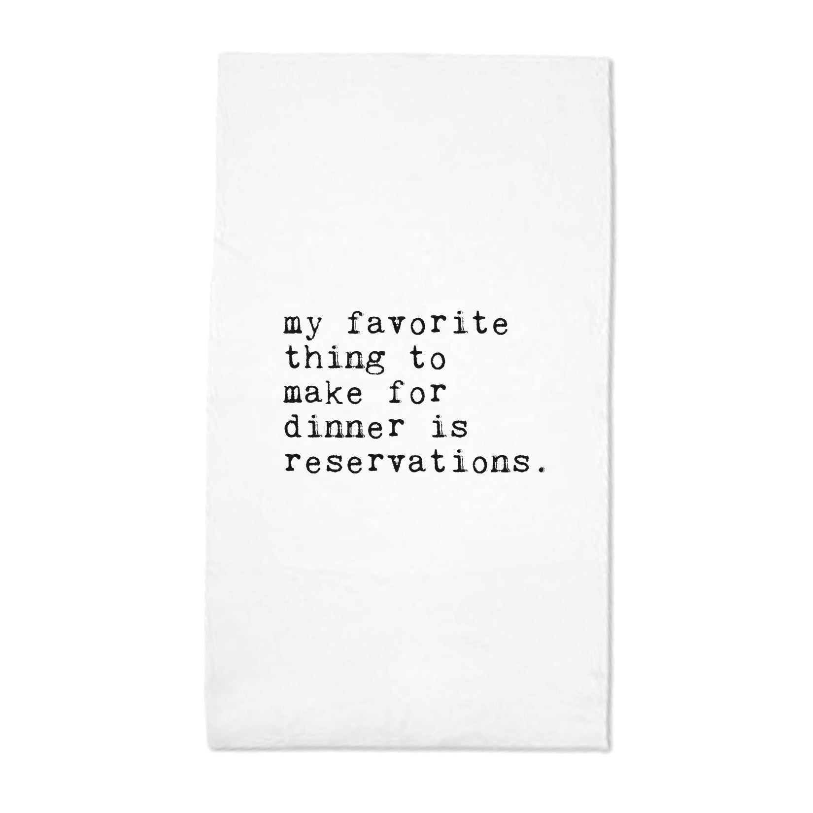 Let's Eat Lunch and Talk About Dinner Tea Towel