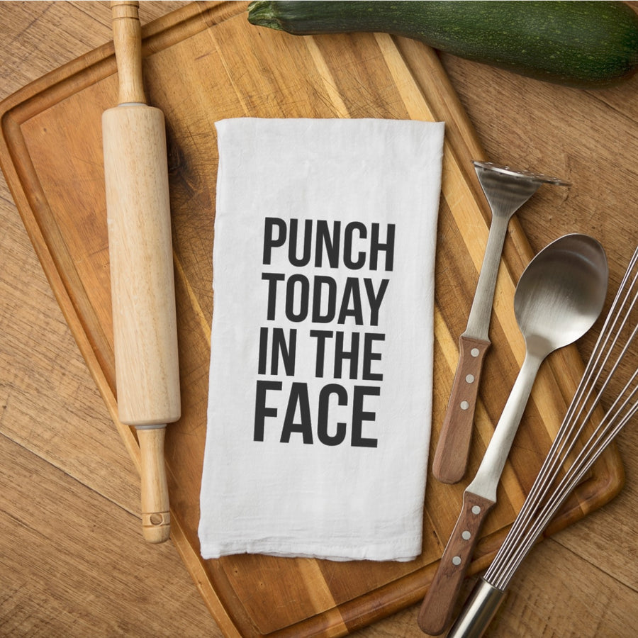Tea Towel - Punch Today in the Face