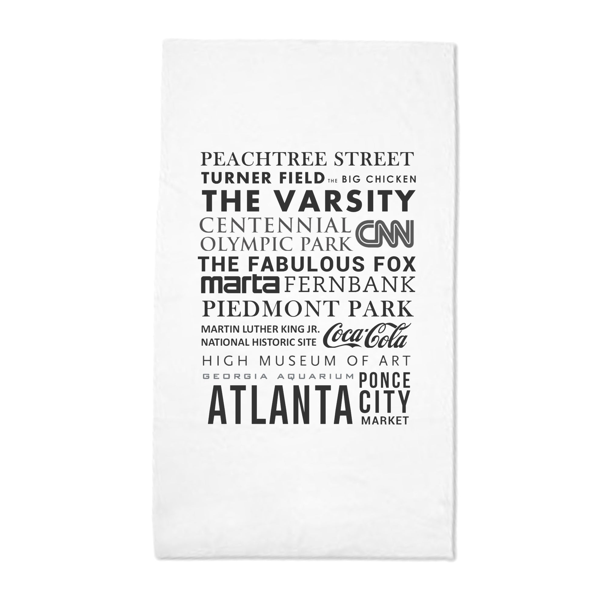 Tea Towel - Atlanta Landmarks