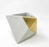 Concrete Geometric Tetrahedron Pot