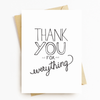 "Thank You For Everything" Greeting Card Set