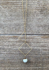 Concrete Tri-Square Necklace