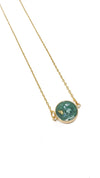 Spot Pendant Necklace - Turquoise