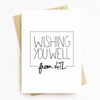 "Wishing You Well From ATL" Motivational Greeting Card